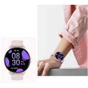 T6 Fitness Smart Watch with Bluetooth Calling, Heart Rate - 1.38" - Pink